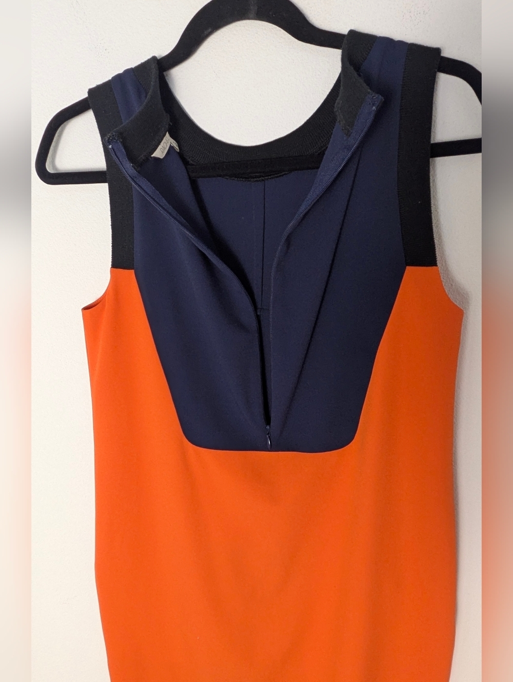 Rachel Roy Sheath Dress Women's Size 2 Lined Cap Sleeves Color Block Career - Picture 8 of 12